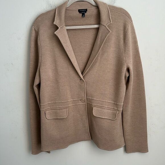Talbots Merino Wool Sweater Blazer L - Picture 1 of 5